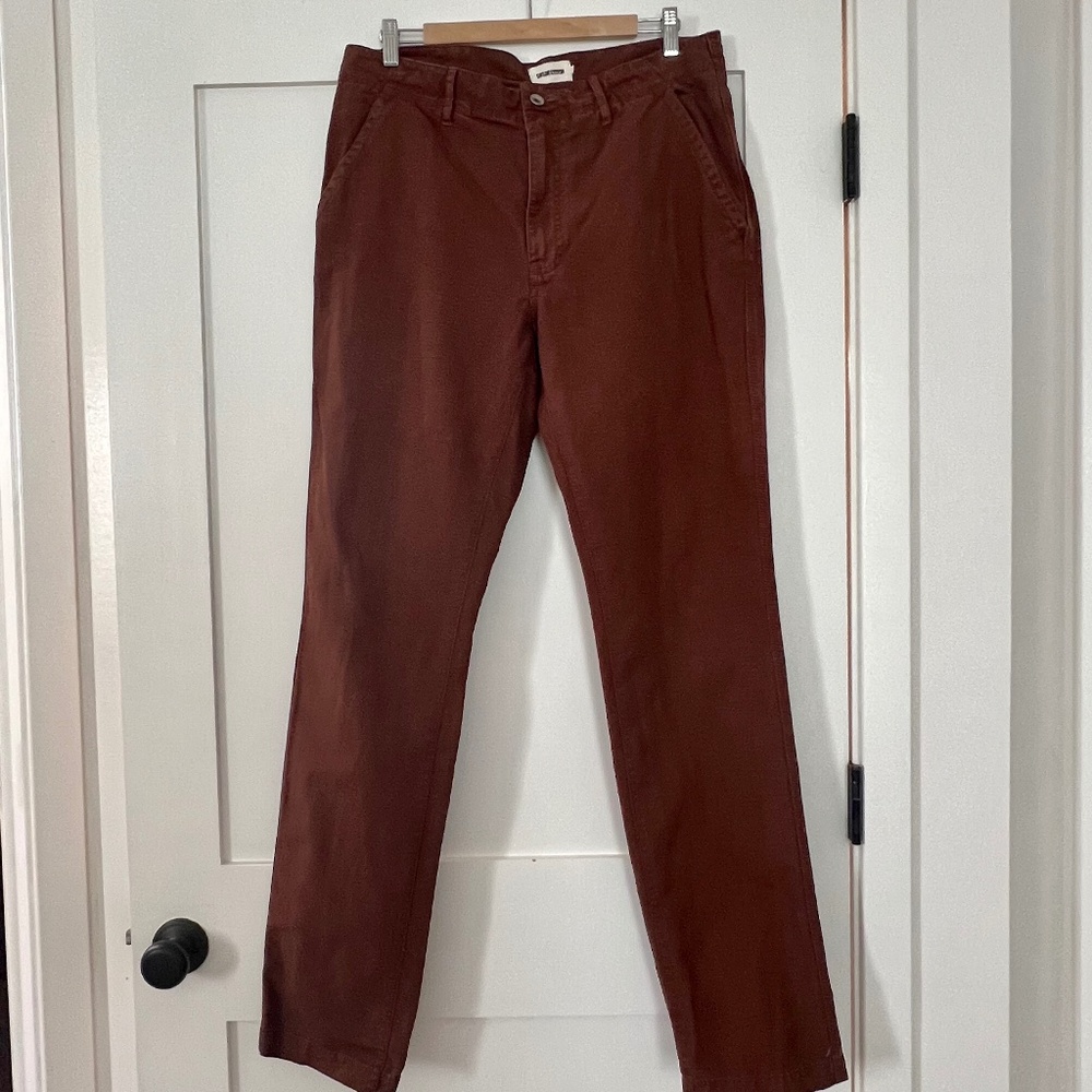 Taylor Stitch Morse Pant in Russet Slub